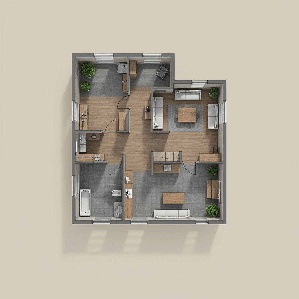 3D floor plan